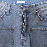 Dirty Washing Patch Pocket Denim