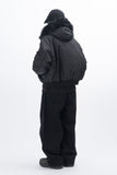 Tenny Fur Hooded Crop Jacket