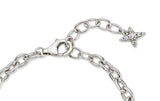 Nova Silver (W) Pave Link Station Bracelet