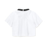 TIE CROP HALF SHIRT