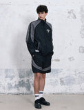 High Neck Blouson Zip-up