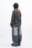 Moriah Henley Neck Dyeing Long Sleeve T-Shirt