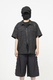 Sedici side shirring bermuda pants