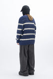 Poria Stripe Angora Cardigan