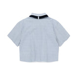TIE CROP HALF SHIRT