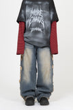 Keren Damage Camo Denim