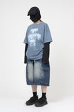 Aps Pigment Dying Short Sleeve T-Shirt