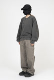 Vintage Washing Crop Sweatshirt