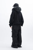 Nero Rivet Raccoon Fleece Zip-Up Hoodie
