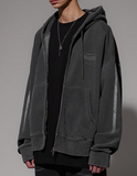 Track Line Pigment Hood Zip Up