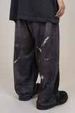 Fake Denim Printing Pants