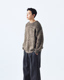 Fluffy Two Tone Mixed Knit