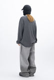 Luo Pigment Henley Neck Long Sleeve T-Shirt