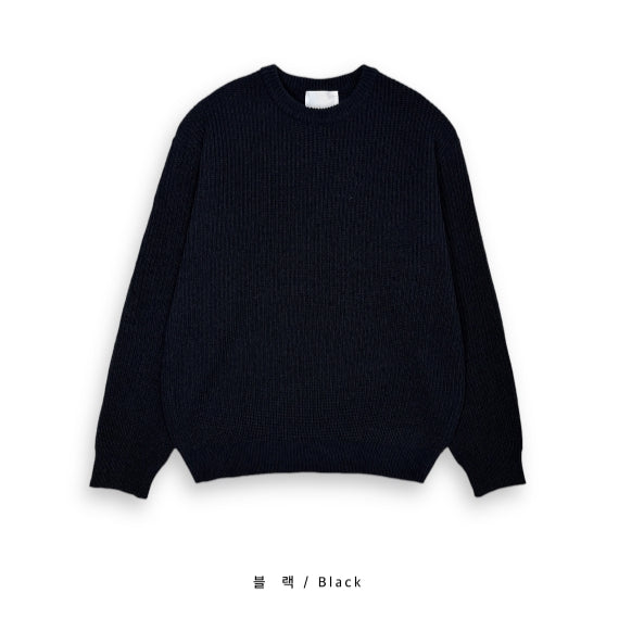 【SCENERITY】Enne round knit SCENERITY (シナリティ) - エヌラウンドニット / Enne round