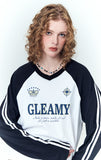 Glimy V-neck Long Sleeve
