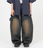 Abor Patch Carpenter Wide Denim