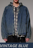 Aging Hood Denim Jacket