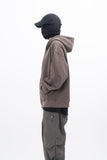 Ard Two Way Pigment Hooded Zip-Up