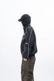 Vichy High-neck Racing Blouson Jacket