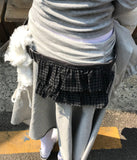 CHECK RUFFLE BELT BAG