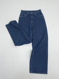 002 Stripe Wide Denim Pants
