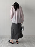 Holding see-through loose fit shirt