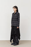 (W) Mint Checked Shirt