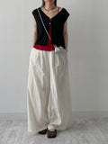 Lucy Strap Long Wide Pants