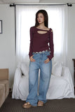 Noi Button Round Tee