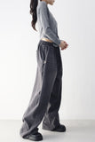 (Unisex) Hessian Brushed Pin Tuck Pants