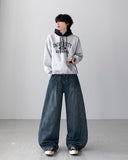 Skol Pintuck Wide Denim