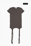 Dovia fold layered tee