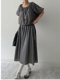[Setup Available] Denma Cargo Banding Flare Skirt