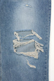 Brivan distressed wide denim