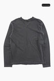 Lenz washed henley-neck long sleeve