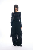 Oasis loose parachute pants