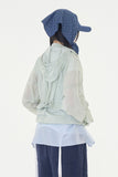 Drop see-through windbreaker jumper
