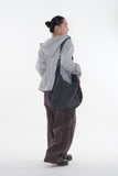 Solid canvas cross bag