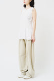 (W) June Shirring Sleeveless