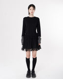 BLOCK LONG SLEEVE TOP