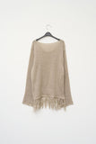 (W) Teddy Fringe Knit