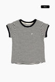 Marine terry stripe tee