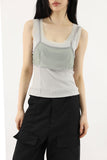 Needs Layered Mesh Bra Top