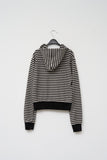 (W) Momo Striped Zip Hoodie
