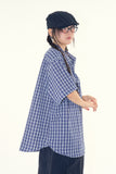 Embo check short sleeve over shirt