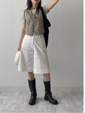 Vintage Buckle V-Neck Vest