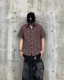Pia Color Check Short Sleeve Shirt