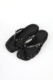Eyelet Flat Slippers
