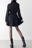 Mien Shirt Collar One Piece