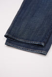 Calico raw wide denim pants